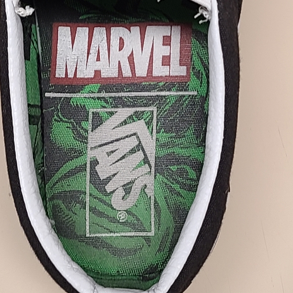 Vans X Marvel Incredible Hulk Checkerboard classic slip skateboard shoes size 9 - Picture 9 of 11
